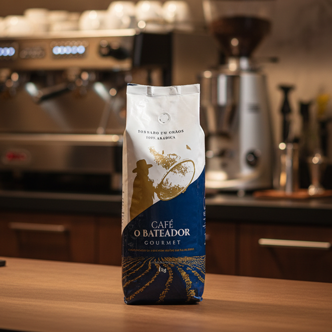 CAFÉ O BATEADOR GOURMET TORRADO EM GRÃOS - 1kg